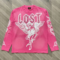 Lost Intricacy Revenge spirit Print Washed Version Tee 2 colors