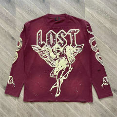 Lost Intricacy Revenge spirit Print Washed Version Tee 2 colors