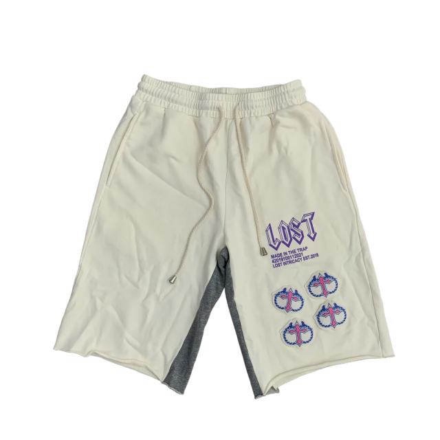 Lost Intricacy Four 3D Logo Print Washed Version Shorts 3 colors