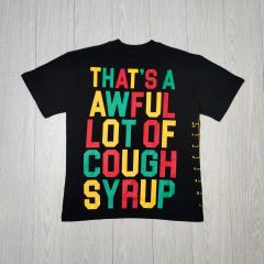 Cough Syrup Red, green, and yellow colorful letter print Tee