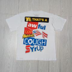 Cough Syrup Carriage colorful letter printed Tee 2 colors