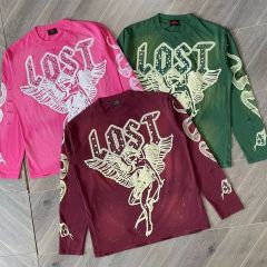 Lost Intricacy Revenge spirit Print Washed Version Tee 2 colors