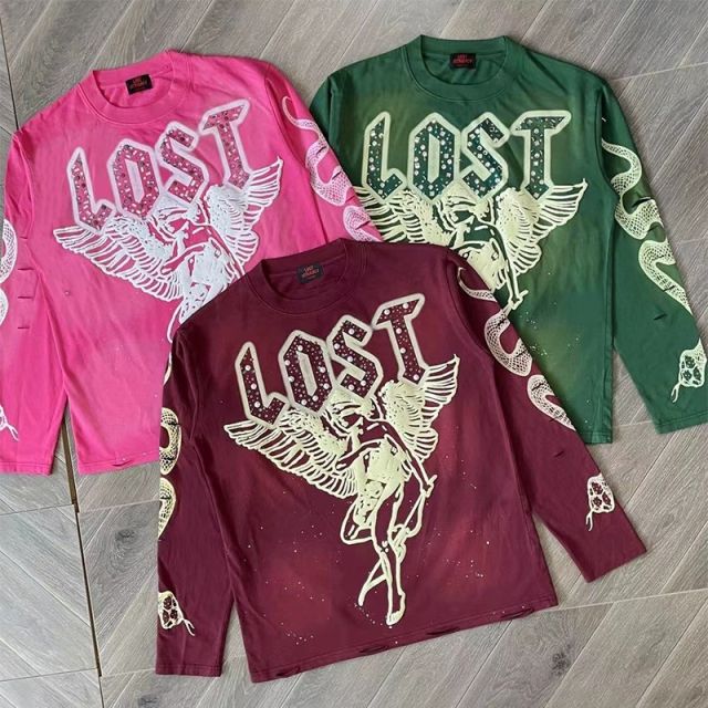 Lost Intricacy Revenge spirit Print Washed Version Tee 2 colors