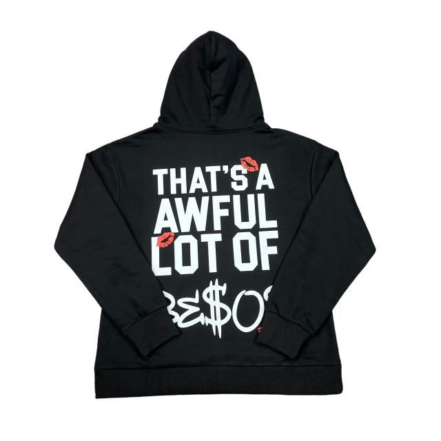 Cough Syrup Red lip mark Print hoodie