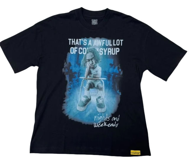 Cough Syrup School desk Print Tee