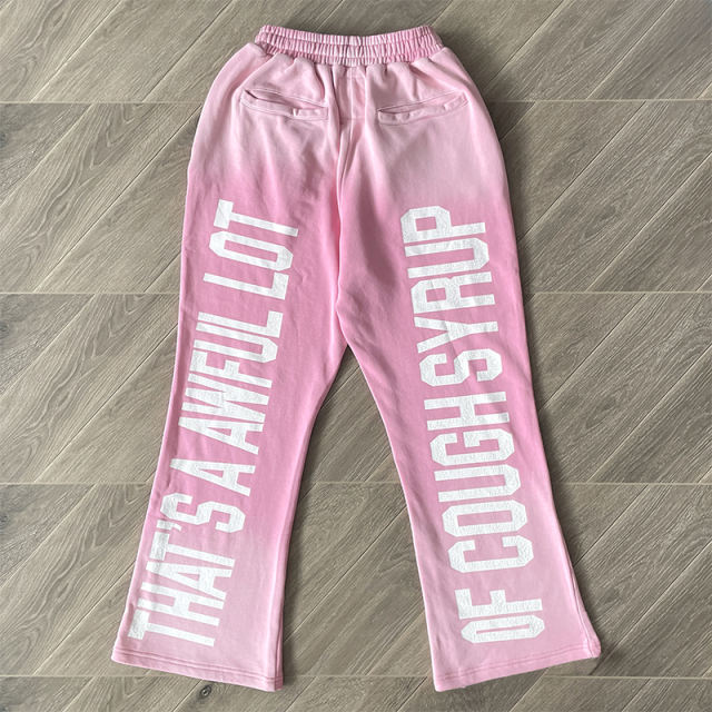 That's A Awful Lot of Cough Syrup Zipped Hoodie & Pants Set Purple