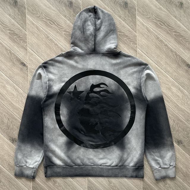 Hellstar Studios Washed Grey Hoodie