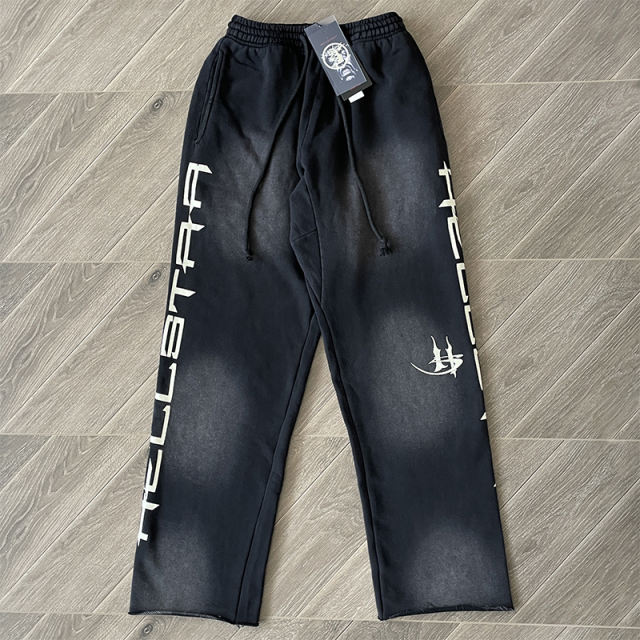 1:1 Quality Hellstar Studios Sports Gel Pants Sweatshirt Pants Black