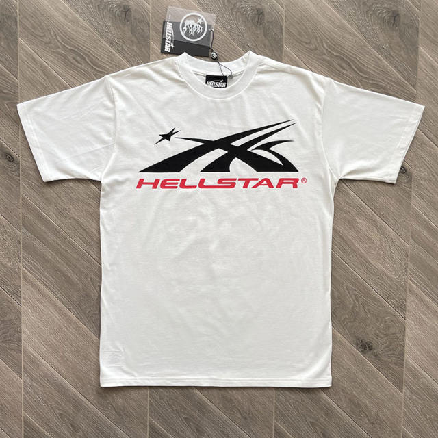 1:1 quality version Hellstar Big Logo Washed Version Tee