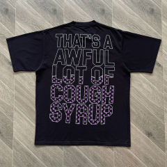 That's A Awful Lot of Cough Syrup T-Shirt Tee Black White