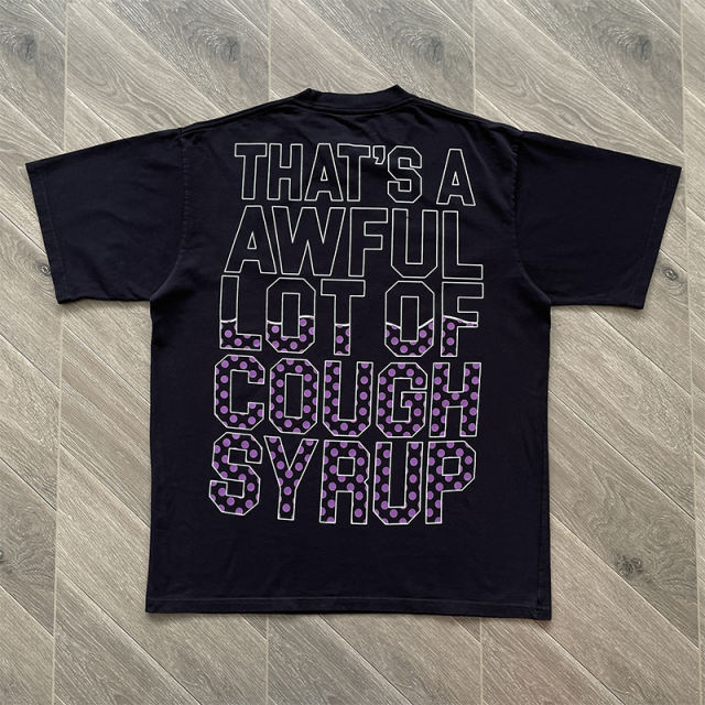 That's A Awful Lot of Cough Syrup T-Shirt Tee Black White