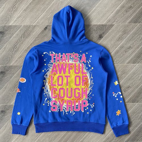 That's A Awful Lot of Cough Syrup Blue Hoodie & Shorts Set
