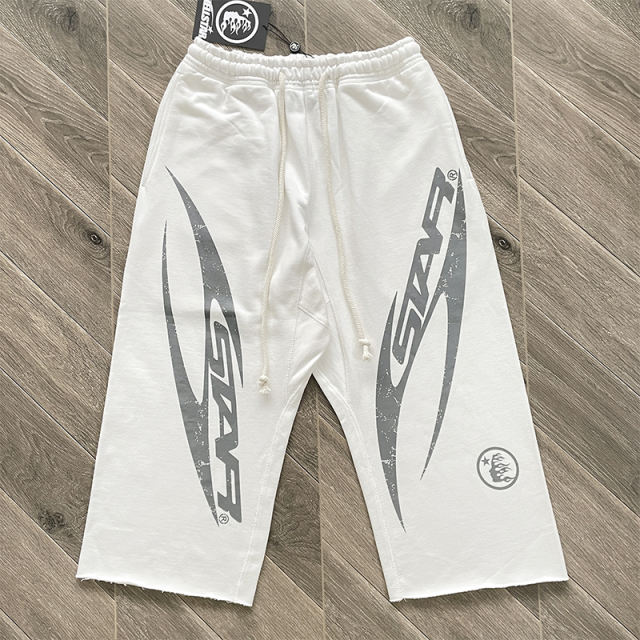 Hellstar Studios Sports Gel Cotton High-Street Style Casual Sports Cropped Pants