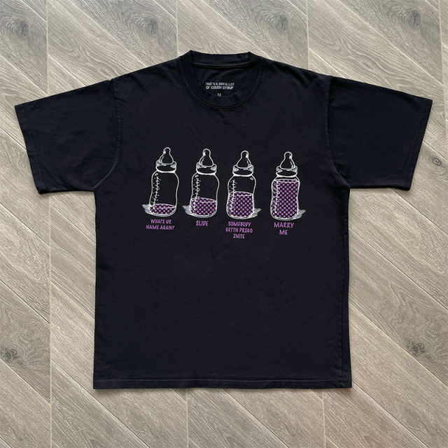 That's A Awful Lot of Cough Syrup T-Shirt Tee Black White