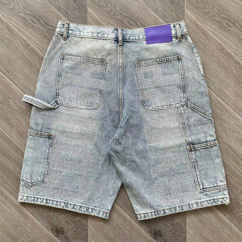 That's A Awful Lot of Cough Syrup Rhinestone Denim Shorts
