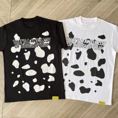 That's A Awful Lot of Cough Syrup Cowboy Print T-Shirt Tee Black White