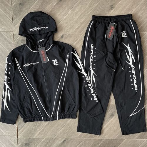 Hellstar Studios Sample Hoodie: Color-Block Casual Windproof Sports Jacket