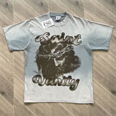 1:1 Top Quality Saint Vanity Distressed T-Shirt