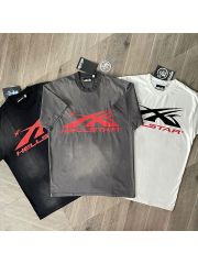 1:1 quality version Hellstar Big Logo Washed Version Tee
