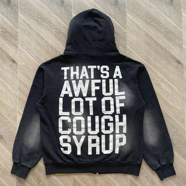 That's A Awful Lot of Cough Syrup Black Hoodie & Pants Set