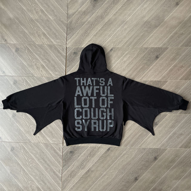 That's A Awful Lot of Cough Syrup Batmen Hoodie Black