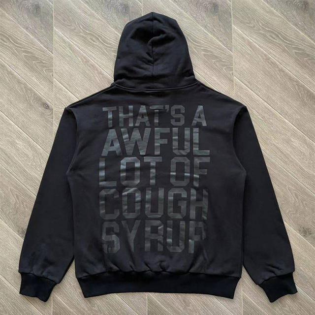 That's A Awful Lot of Cough Syrup Black Hoodie & Pants Set