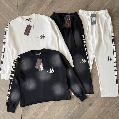 1:1 Quality Hellstar Studios Sports Gel Pants Sweatshirt Pants Black