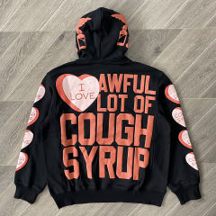 That's A Awful Lot of Cough Syrup Black Hoodie & Pants Set