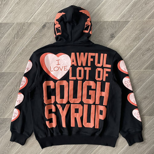That's A Awful Lot of Cough Syrup Black Hoodie & Pants Set
