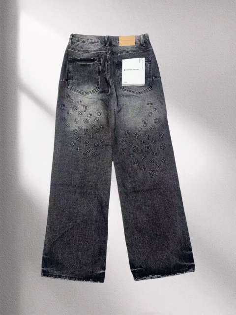 1:1 quality version 28468710 Embroidered logo straight-leg Jeans