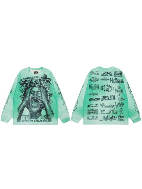 Hellstar The Call Print Washed Version Long-Sleeve T-Shirt