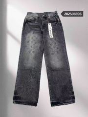 1:1 quality version 28468710 Embroidered logo straight-leg Jeans