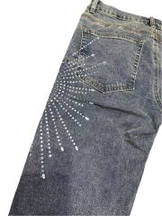 1:1 quality version 28296499 Water diamond fireworks Jeans