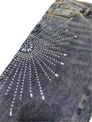 1:1 quality version 28296499 Water diamond fireworks Jeans