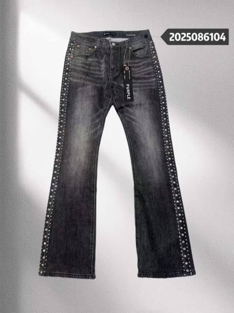 1:1 quality version 28474650 Side rhinestone slightly flared jeans