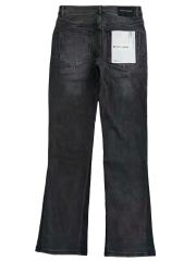 1:1 quality version 28360210 Black Patchwork Micro-Flared Jeans