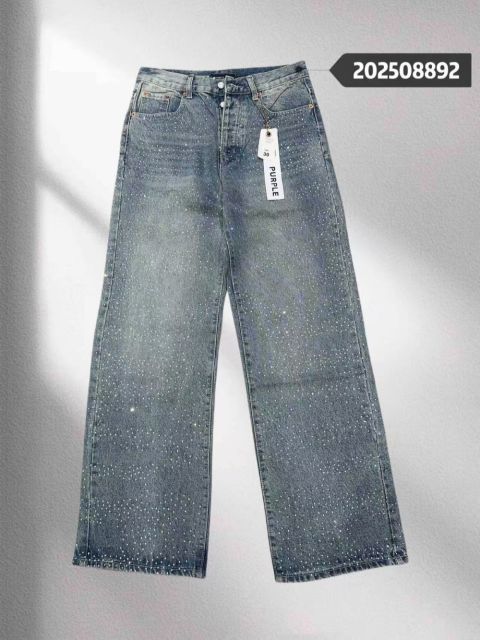 1:1 quality version 8472485 Full-printed Rhinondiamond wide-leg jeans