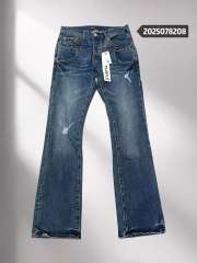 1:1 quality version 28360220 leg patchwork slightly flared jeans