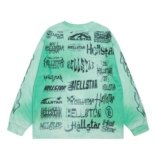 Hellstar The Call Print Washed Version Long-Sleeve T-Shirt