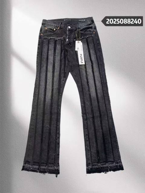 1:1 quality version 28474812 Patchwork embroidered vertical stripe vintage jeans