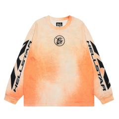 Hellstar Skull banknotes Print Washed Version Long-Sleeve T-Shirt