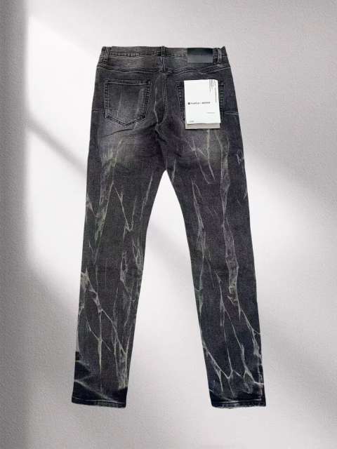 1:1 quality version 28472481 Textured design distressed jeans