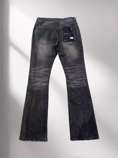 1:1 quality version 28474650 Side rhinestone slightly flared jeans