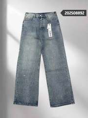 1:1 quality version 8472485 Full-printed Rhinondiamond wide-leg jeans