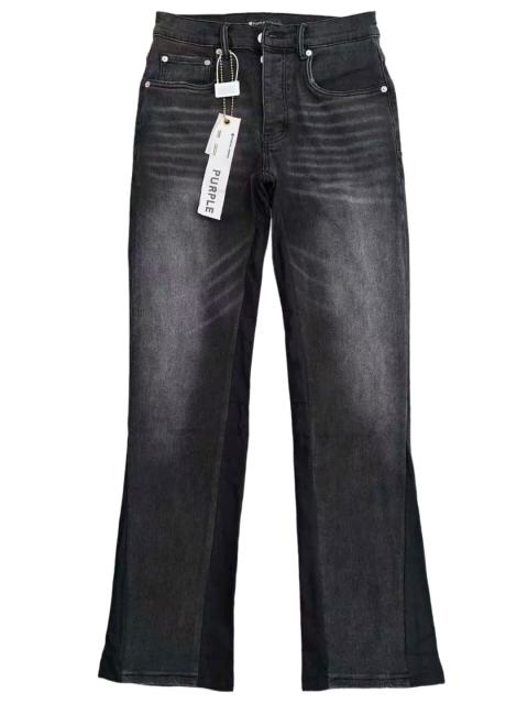 1:1 quality version 28360210 Black Patchwork Micro-Flared Jeans