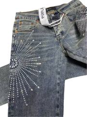 1:1 quality version 28296499 Water diamond fireworks Jeans