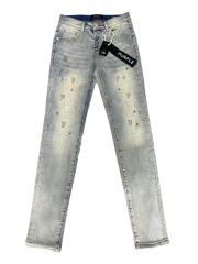 1:1 quality version 28296498 Black skinny rhinestones Jeans
