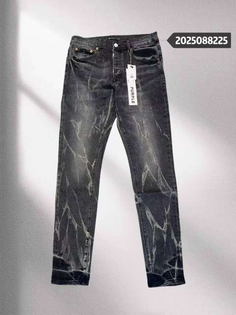 1:1 quality version 28472481 Textured design distressed jeans