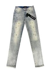 1:1 quality version 28296498 Black skinny rhinestones Jeans