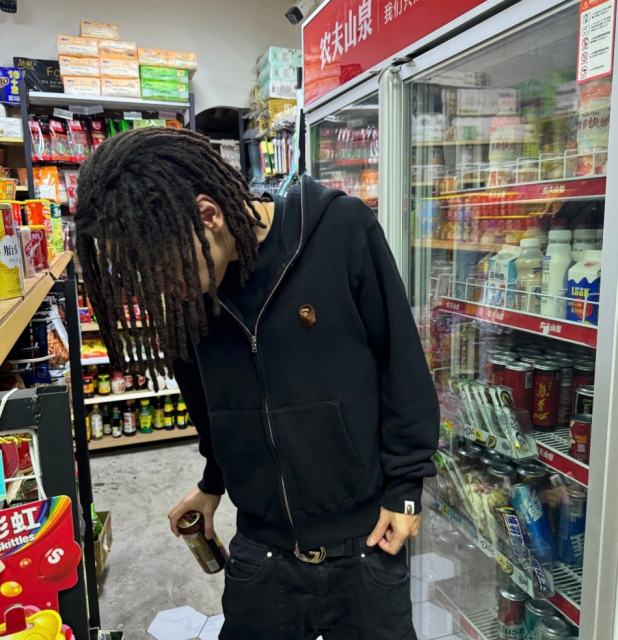 [Best Quality] 1:1 Bape Basic Ape Embroidery Logo Hoodie Black
